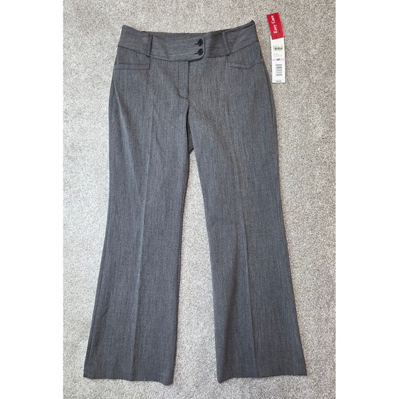 Rafaella Pants - Rafaella Curvy Fit Dress Pants Womens 6P Gray Easy Care Bootcut Trousers NWT
458